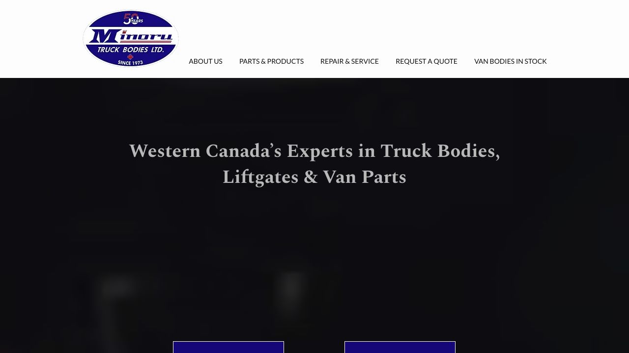 Homepage preview of Minoru Truck Bodies